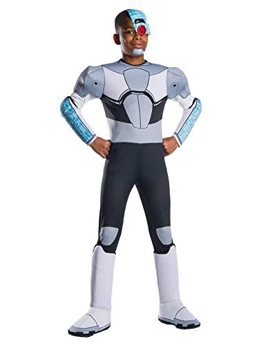 Rubies Boy's Teen Titans Go Movie Cyborg Deluxe Costume, Small