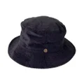 Fallenbrokenstreet The Saturday Cotton Corduroy Bucket Hat, Black, Small/Medium