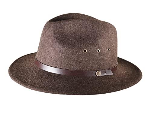 fallenbrokenstreet The Crushable Ratatat Felt Hat - Mottle Brown L/XL