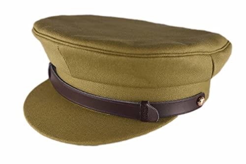 The Boonie Doon Captains Hat- Green Canvas Green S/M