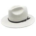 Jacaru Australia 1847 Outback Fedora Hat, Cream, Small