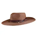Fallenbrokenstreet Men's The Evermore Straw Hat, Chocolate, Small/Medium
