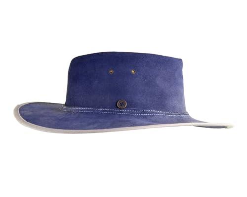 Fallenbrokenstreet The Velvet Leather Hat, Navy, Medium/Large