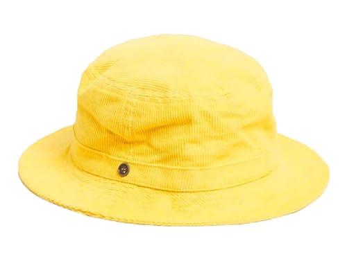 Fallenbrokenstreet The Saturday Cotton Corduroy Bucket Hat, Yellow, Small/Medium
