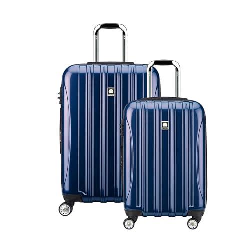DELSEY Paris Delsey Luggage Helium Aero Spinner Luggage Set (21"/25"), Cobalt Blue (Blue) - 07602BD