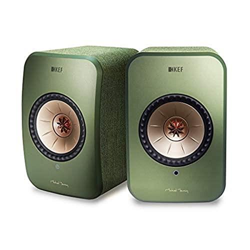 KEF Wireless Speakers(SP3994JX) (LSX Wireless Speakers, Speaker Pair, Green)