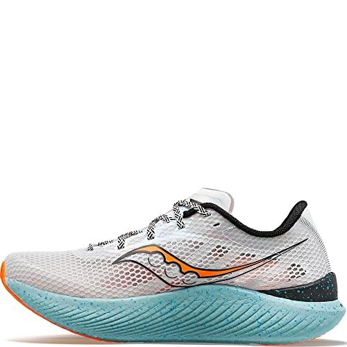 Saucony Men's Endorphin Pro 3 Running Shoes, Mist Vizi Orange, 7 US