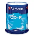 Verbatim CD-R 100Pk Spindle 52x, Silver, 700MB