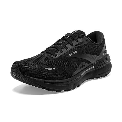 Brooks Men s Adrenaline GTS 23 Supportive Running Shoe, Black/Black/Ebony, 10.5 Wide