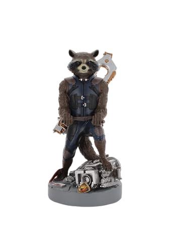 Cable Guys - Marvel The Guardians of the Galaxy: Rocket Racoon Gaming Accessories Holder & Phone Holder for Most Controller (Xbox, Play Station, Nintendo Switch) & Phone