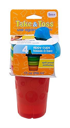 The First Years Take & Toss - Spill Proof Cups (4pcs) (color may vary)