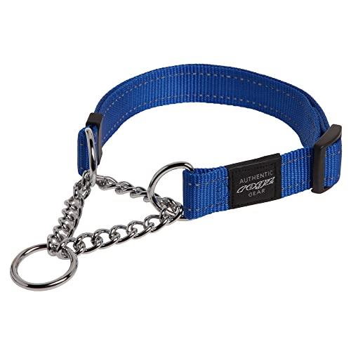 Rogz Control Obdeience Chain Dog Collar Blue Medium