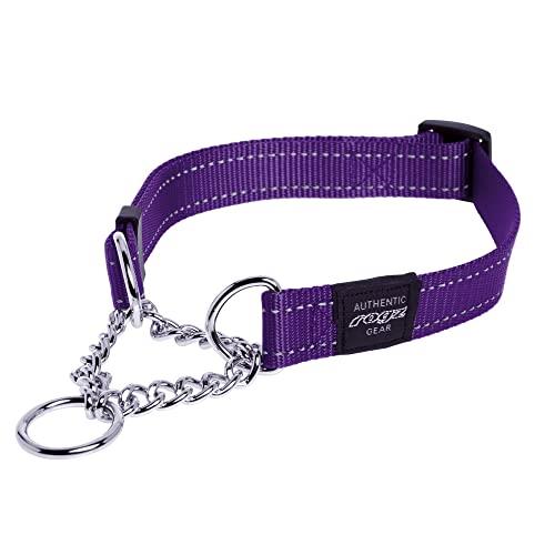 Rogz Control Obdeience Chain Dog Collar Purple Large