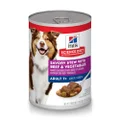 Hill's Science Diet Adult 7+ Savory Stew with Beef And Vegetables Senior Canned Dog Food, 363g, 12 Pack