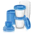 Philips Avent Breast Milk Storage Containers with Lids, 180ml, 10-pack, SCF618/10