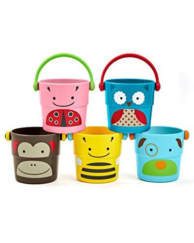 Skip Hop Zoo Stack and Pour Buckets, 5-Piece