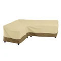 Classic Accessories 55-881-011501-RT Facing, Large Veranda Patio L-Shaped Sectional Sofa Cover, Left, Pebble, Patio Furniture Covers