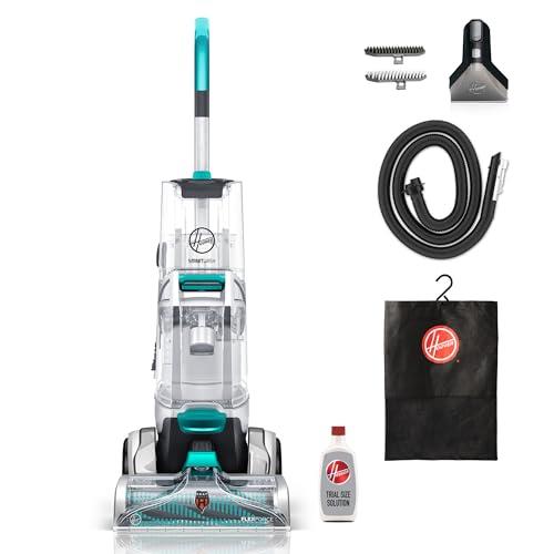 Hoover Smartwash Plus Automatic Carpet Cleaner, Upright Carpet Washer for Deep Cleaning Pet Stains, Spills and Odour, Spot Cleaning, Auto Wash and Dry, Turquoise