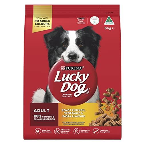 LUCKY DOG Adult Roast Chicken Vegetable Pasta Flavour Dry Dog Food 8kg