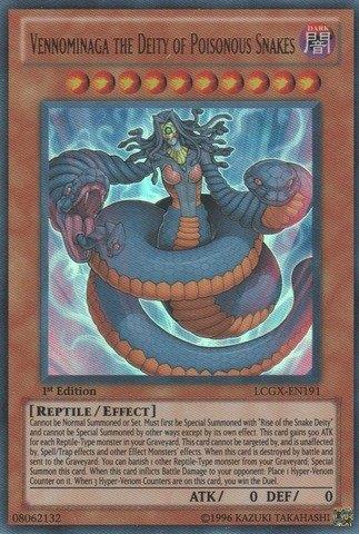 Yu-Gi-Oh! - Vennominaga the Deity of Poisonous Snakes (LCGX-EN191) - Legendary Collection 2 - Unlimited Edition - Ultra