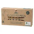 Go Bamboo Biodegradable Cloth Pegs, 20 Count