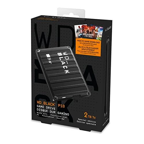 WD_Black P10 2TB Game Drive with Free PC Game Download