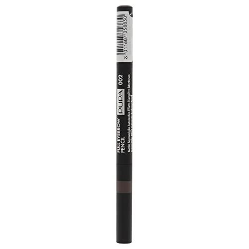Pupa Milano Full Eyebrow Pencil - 002 Brown for Women 0.007 oz Eyebrow