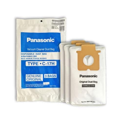 Panasonic High Efficiency Dust Bags for Panasonic Vacuum Cleaners (3 Bags) (AMC-J2EPEX), White