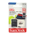 Sandisk Ultra 64GB microSDXC UHS-I Class 10 Memory Card with Adapter, Black