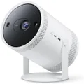 Samsung The Freestyle Portable LED Projector (SP-LFF3CLAXXXE), All Round Design, Car Set-up, 360° Sound [2023]