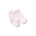 Bonds Baby Classic Bootee Socks - 2 Pack, Pink (2 Pack), 000 (0-3 Months)