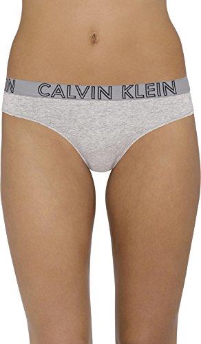 Calvin Klein Women Ultimate Cotton Bikini, Grey Heather, Large