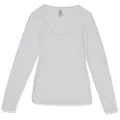 KAYSER Womens Vest Long Sleeve Top, White, 14 US