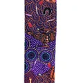 Jacaru Australia 1678 Short Cotton Scarf, Around Waterhole Purple, 110 cm