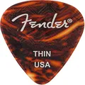 Fender 351 Shape, Tortoise Shell Thin Guitar Pick (6)