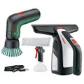 Bosch Home & Garden 2 Piece Home Cleaning Kit: Cordless Cleaning Brush Set + Cordless Window Vacuum