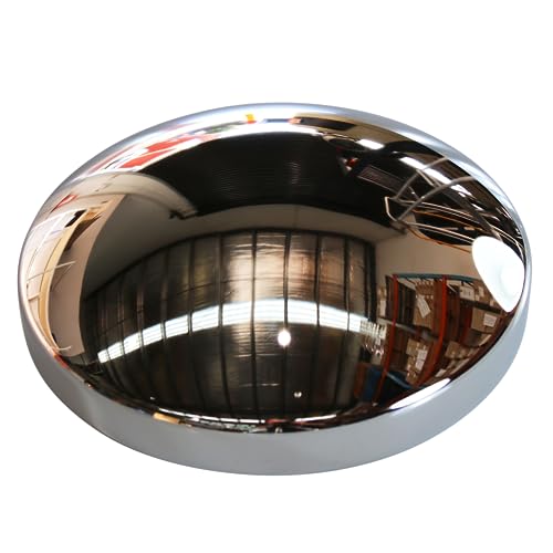 TFI Racing Baby Moon Chrome Wheel Hub Cap, 10-3/16 x 3-Inch
