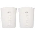 Norpro 3016 Silicone Measuring Stir and Pour Measure 4 Cups, Flexible, Dishwasher Safe White
