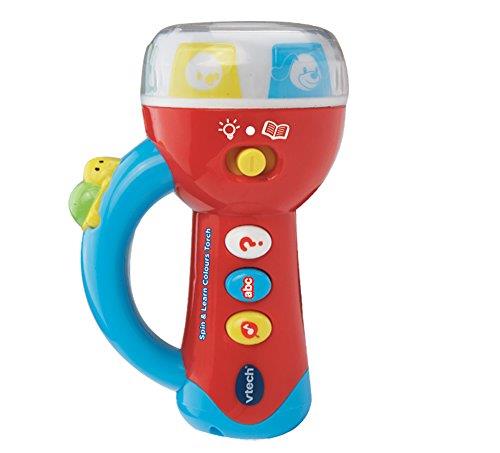 VTech Spin & Learn Colours Torch - Interactive Pretend Torch for Kids - 185903, Multicolor