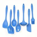 Chef Craft 42081 7 Piece Silicone Kitchen Tool and Utensil Set, Blue