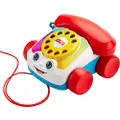 Fisher-Price Chatter Telephone, Infant and Toddler Pull Toy Phone for Walking and Pretend Play Ages 12 Months and Older