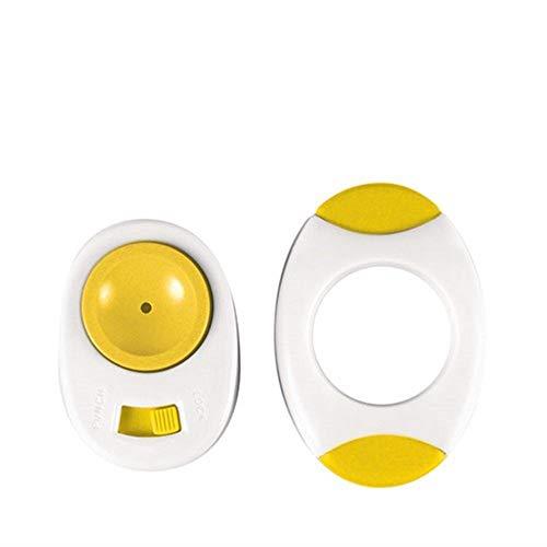 Avanti Egg Topper and Pricker Set, White/Yellow, 12603 6.5 cm*15 cm* 10 cm