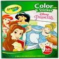 CRAYOLA 04 5091 Disney Princess Color & Sticker Book, School Holidays for Kids, Age 3, 4, 5, 6 Girls