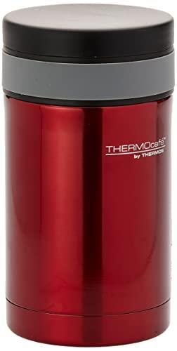 THERMOcafe by Thermos Vacuum Insulated Stainless Steel Food Jar, 500ml, Red, FFJ500R6AUS