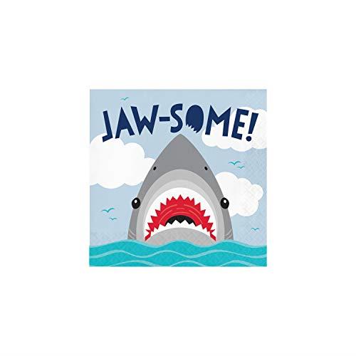 Creative Converting Shark Party Lunch Napkins (Pack of 16)