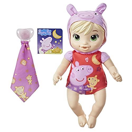 Baby Alive Doll - Goodnight Peppa - Blonde Hair - Peppa Pig with Bedtime Accessories - First Baby Doll - Washable - Soft Body - Interactive Nurturing Toys for Kids - Girls and Boys - F2387 - Ages 2+