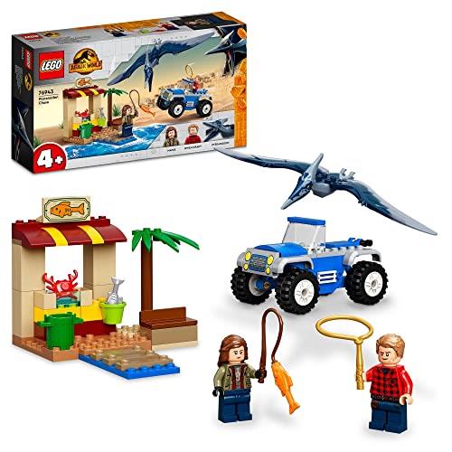 LEGO® Jurassic World Pteranodon Chase 76943 Building Kit; Dinosaur Toy Playset for Kids Aged 4