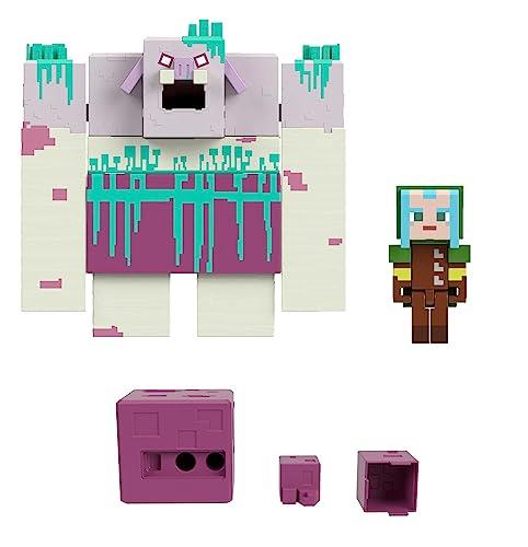 Mattel Minecraft Legends Action Figure, Devourer with Slime Attack Action & Accessory, Collectible Toy, 3.25-inch