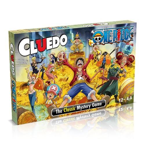 Cluedo One Piece Board Game, This New One Piece Edition of Hasbro's Classic Detective Game CLUEDO is Perfect for 2–6 Players, Aged 12 and up