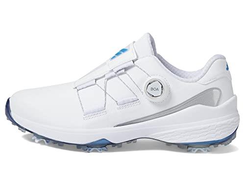 adidas Women's W Zg23 Boa Golf Shoe, Ftwr White/Blue Fusion Met./Silver Met., 6 US